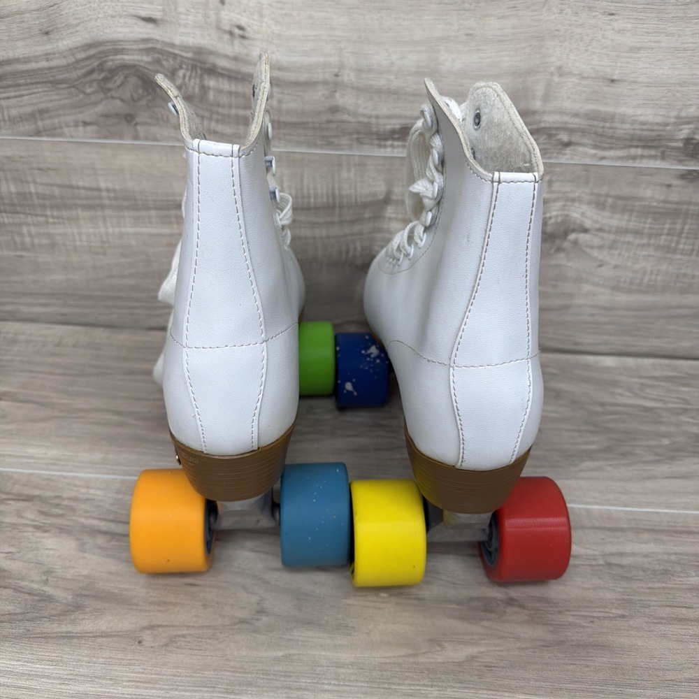 Chicago Roller Skates Womens Size 10 White Pink Wheels - Picture 7 of 15